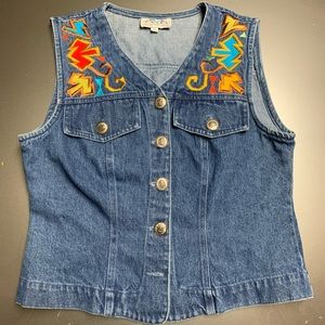 Denim Embroidered Jacket